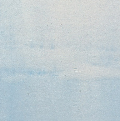 Close up image of a surface with the appearance of a denser color of higher gloss where wet and dry layers overlap.