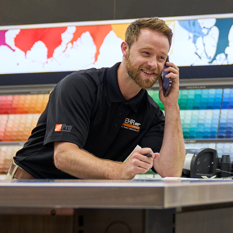 Behr Pro Rep on the counter of paint Store