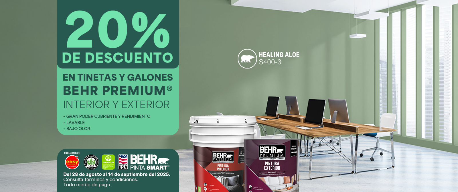Image for BEHR Premium interior paint promotion