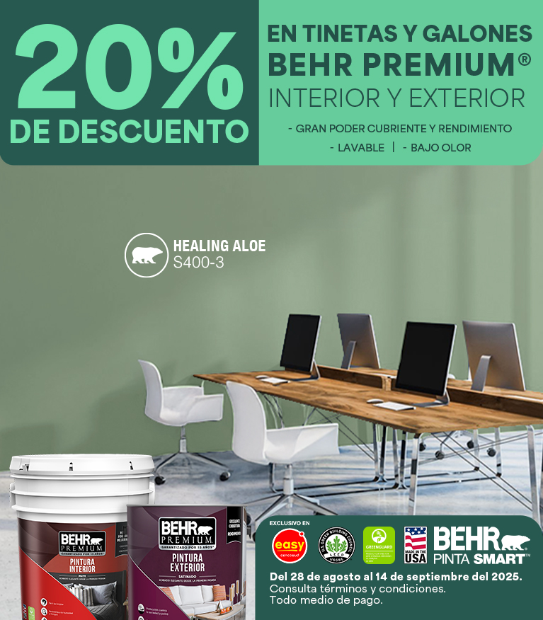 Mobile view of an image for BEHR Premium interior paint promotion