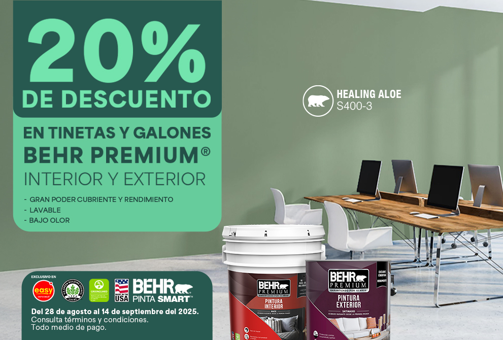 Large view of an Image for BEHR Premium interior paint promotion