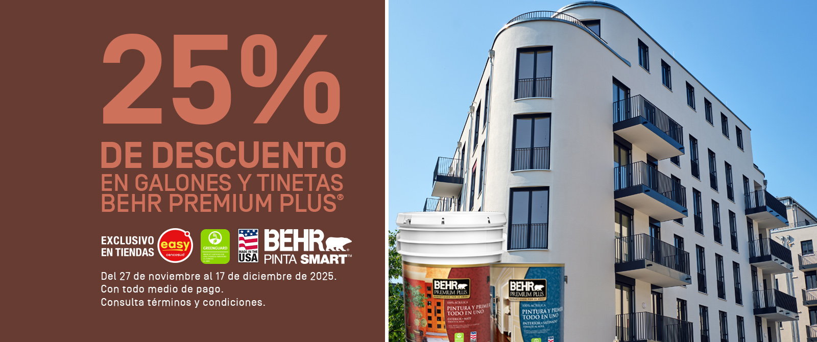 Image for BEHR Premium Plus exterior paint promotion