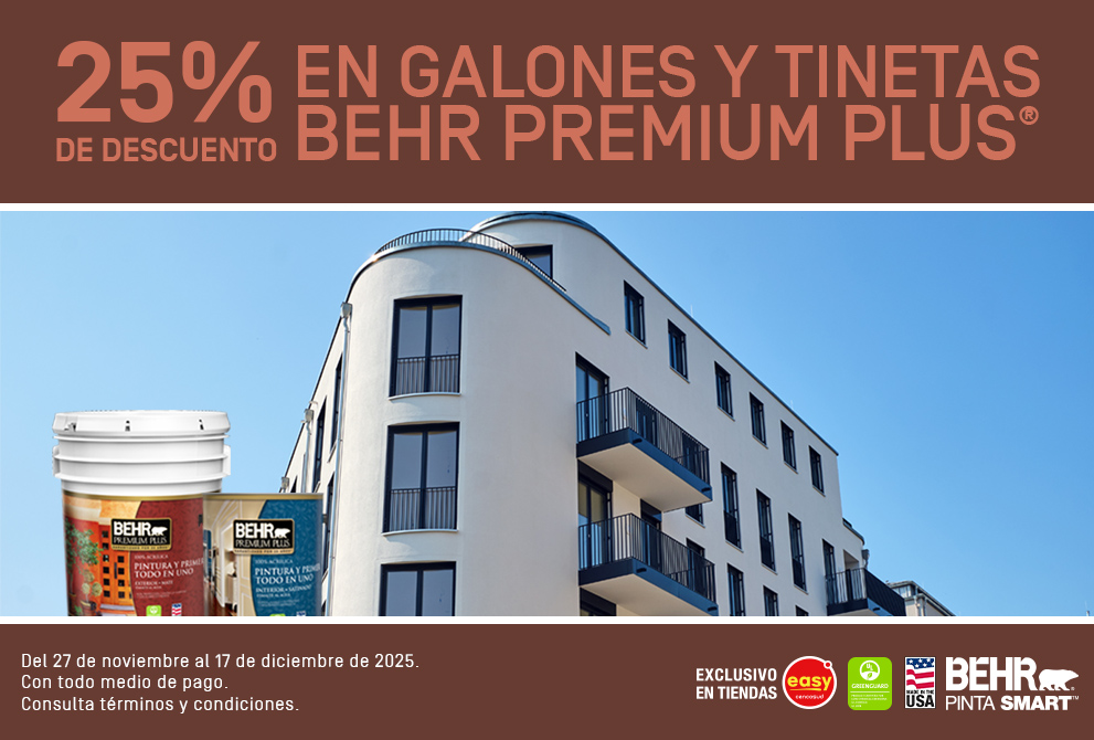 Large view of an Image for BEHR Premium Plus exterior paint promotion