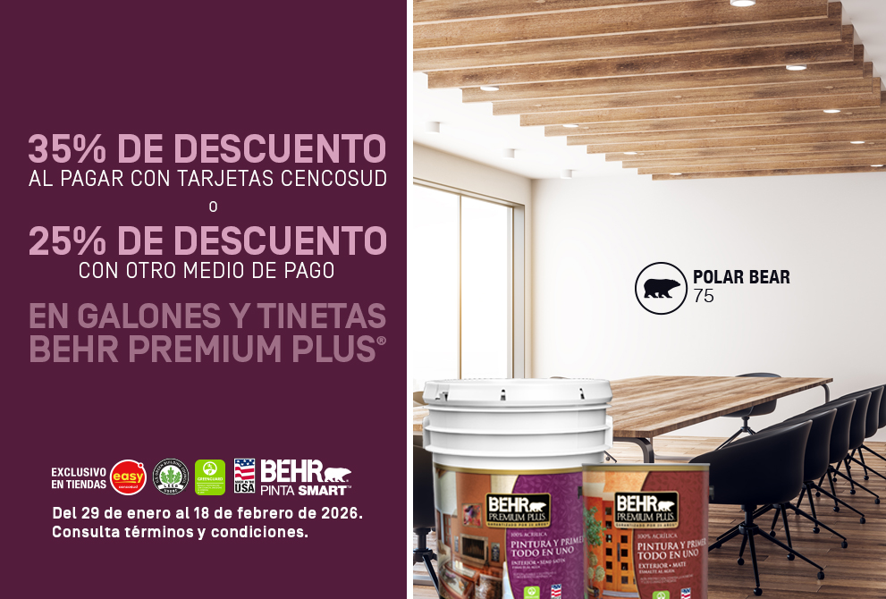 Large view of an Image for BEHR Premium Plus paint promotion