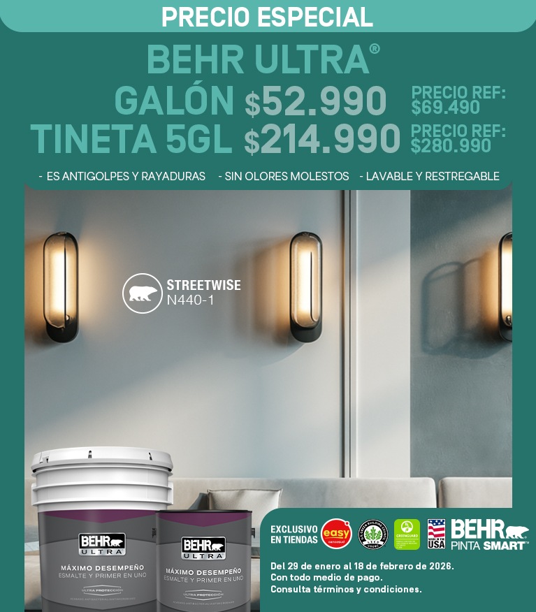 Mobile view of an image for BEHR Premium Plus exterior paint promotion