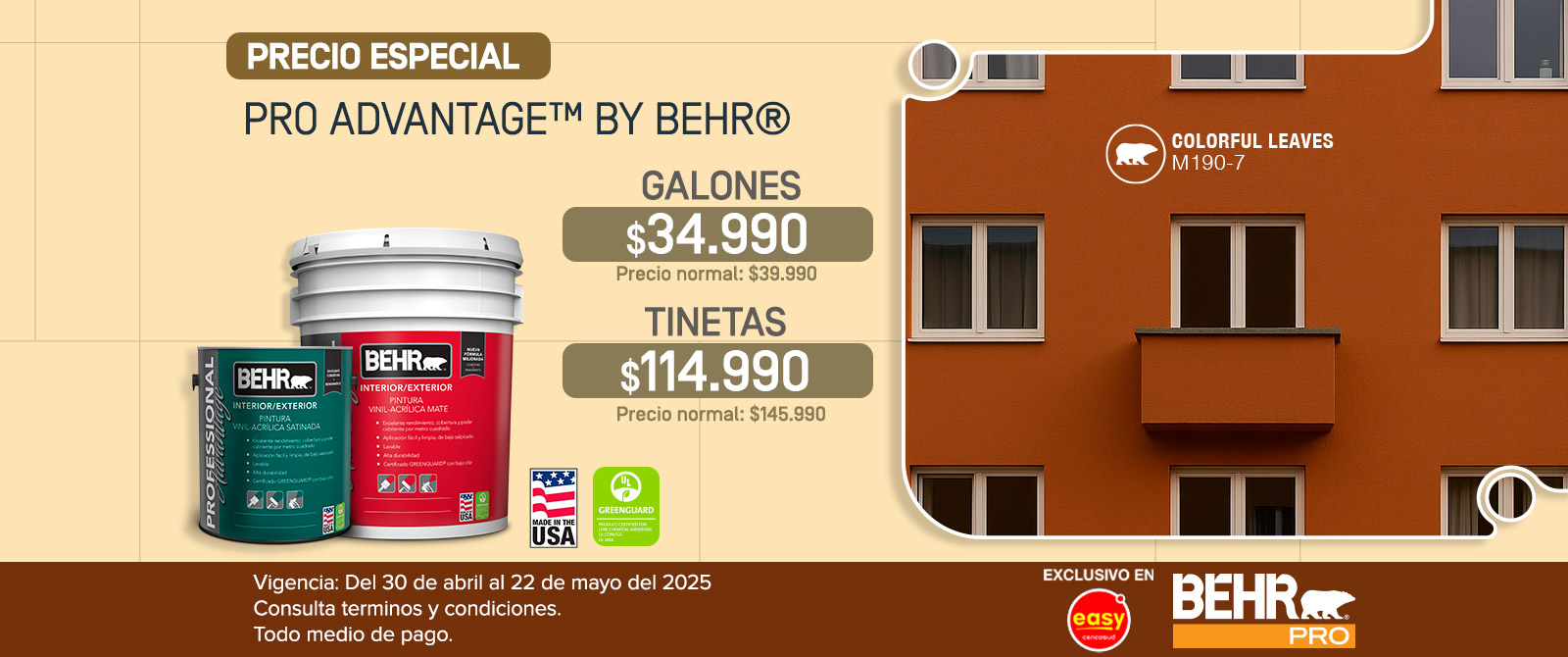 Image for BEHR Premium interior paint promotion