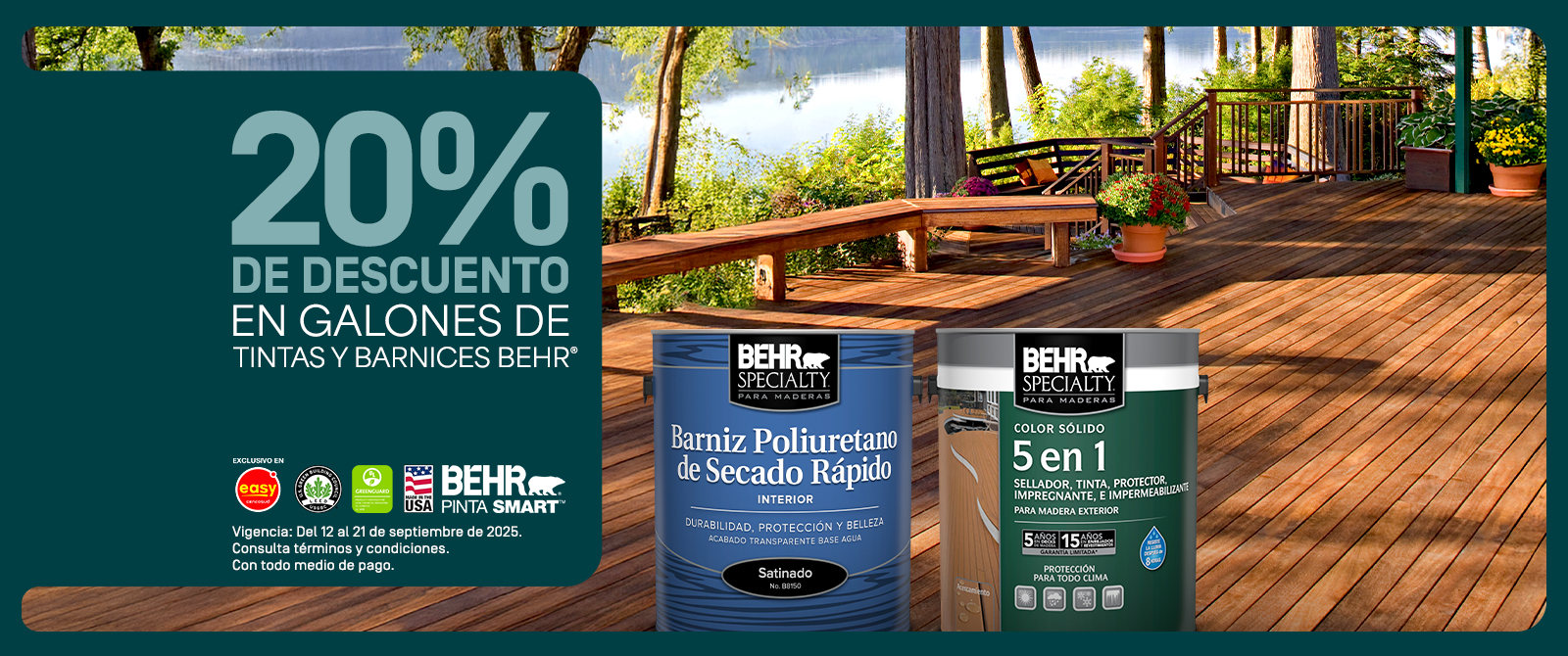 Image for BEHR Specialty interior and exterior stain promotion