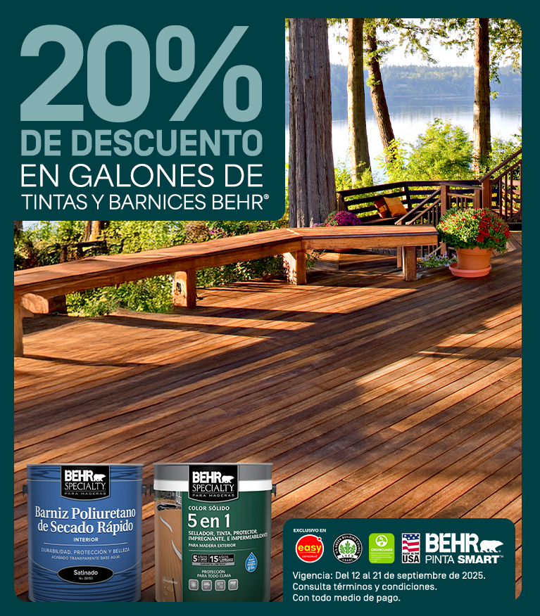 Mobile view of an image for BEHR Specialty interior and exterior stain promotion