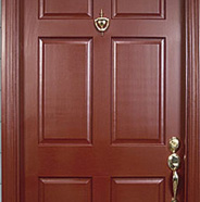Finished painted door.