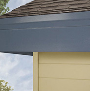 Finished painted fascia.