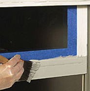 Paint upper sash.