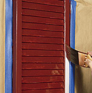 Paint shutter facings.
