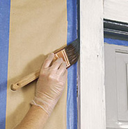 Paint garage door trim.