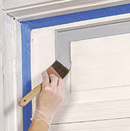 Paint garage door panels.