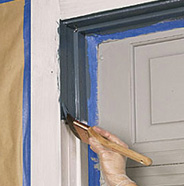 Paint garage frame.