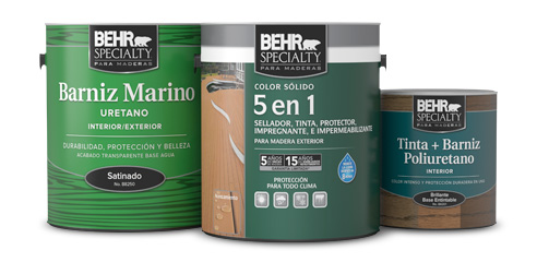 BEHR SPECIALTY® PARA MADERAS Barniz Marino Uretano Int/Ext